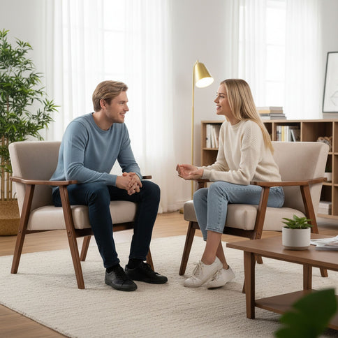 Accent Chair, Classic Mid Century Modern For Extra Seating