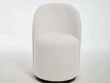 360 Degree Swivel Armless Dining Barrel Chair