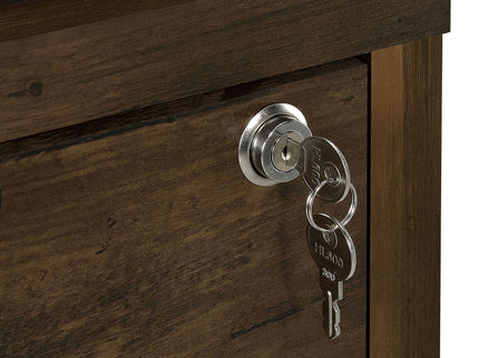 Geary - 3 Shelf Bookcase With USB Charging And Lockable Top Drawer