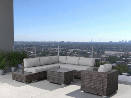 Stylish Entertainment Sectional Set, Outdoor Living