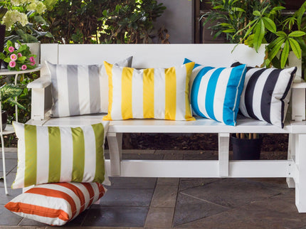 Horizon - Stripe Pillow Outdoor & Indoor - Black