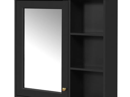 Wall Mounted Bathroom Medicine Cabinet With Mirror And Adjustable Storage With Soft Close Hinges