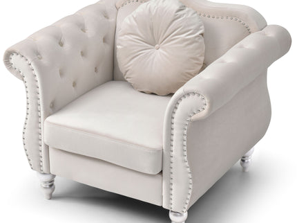 Chic Transitional Flared Arm Chair