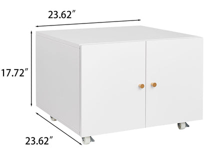 Office Furniture Copier Cabinet 2 Door Steel Copier Stand Mobile Pedestal File Printer Stand
