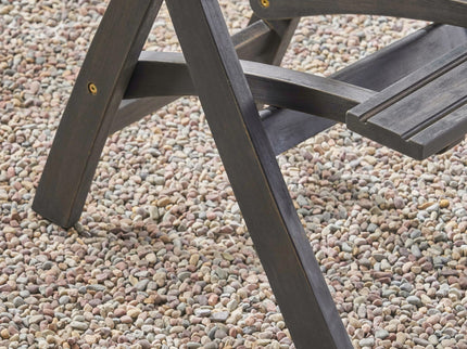 Outdoor Folding Acacia Wood Barstools With Rattan Backrest And Seat