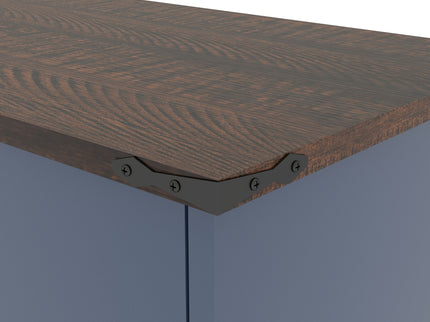 Double Tilt Out Trash Cabinet With Hideaway Drawer And Barn Door Style