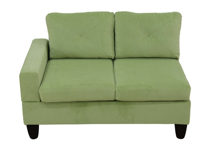 Modular L - Shaped Sectional Sofa, 6 Seater, 4 Piece Couch With Chaise - Green