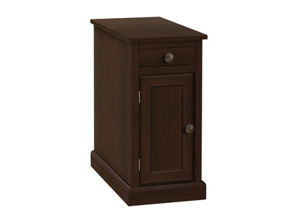 Accent End Table, Storage Drawer, Versatile Design - Espresso