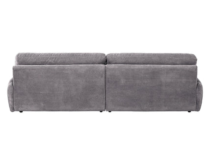 Cadenza - Corduroy Loveseat - Gray