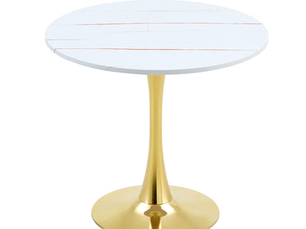 Round Dining Table & Thickened Top For Kitchen