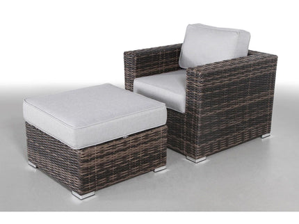 Outdoor Patio Chair Set For Patio With Foam Cushions