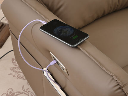 29.92" 270 Power Swivel Rocker Recliner Chair, Electric Glider Reclining Sofa With USB Ports, Power Swivel Glider, Rocking Chair Nursery Recliners For Living Room Bedroom