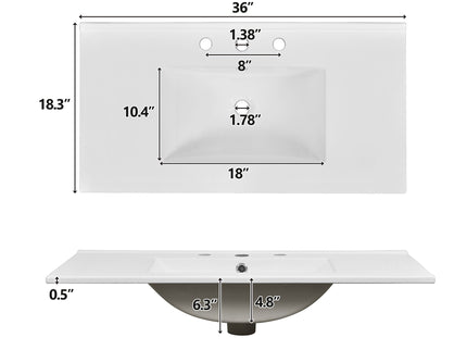 Traditional Bathroom Vanity With Soft Close Doors And Drawers