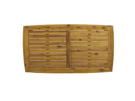Outdoor Rectangular Coffee Table - Brown