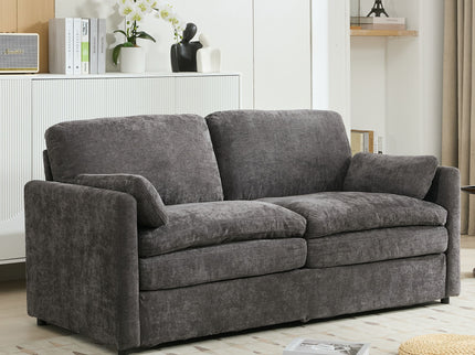 Cozy Upholstered Cushion Loveseat Sofa For Living Room