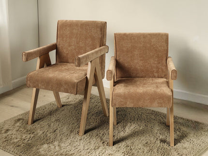Zoey - Arm Chair (Set of 2) - Chocolate