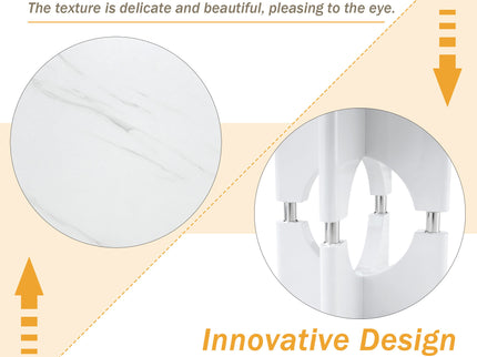 Modern Dining Table With Sleek Hollow-Out Frame And Accents