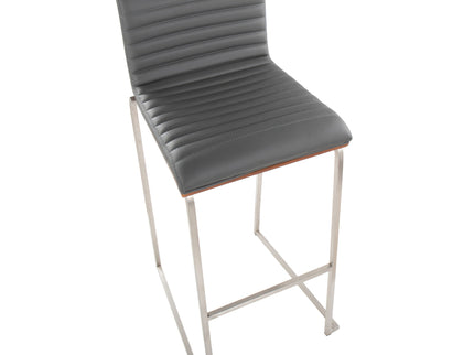 Mason Mara - Contemporary Fixed Height Barstool (Set of 2)