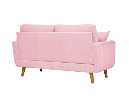Upholstered Loveseat With Arms And Pillows