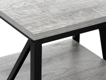 3 Tier Accent Table, Side Marble Look Contemporary & Modern