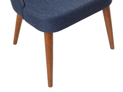 Dining Side Chair Upholstered Textured (Set of 2) - Navy