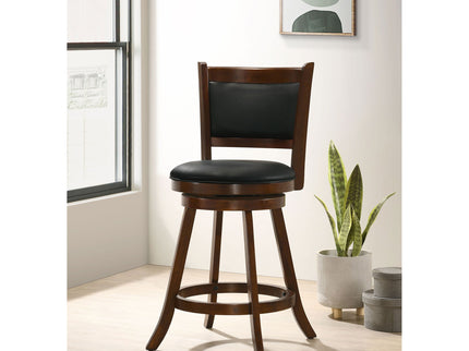 Swivel Stool With Swivel Base (Set of 2) - Black / Brown