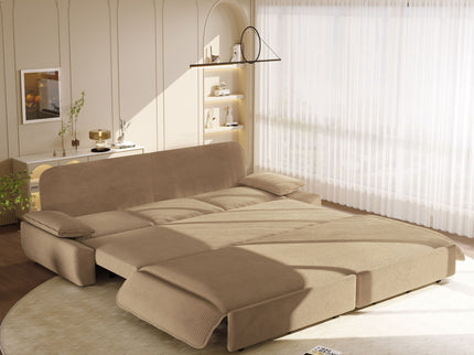 King Size Pull Out Sofa Bed, 3 In 1 Convertible Multifunctional