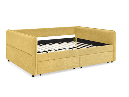 Upholstered Daybed & 2 Drawers