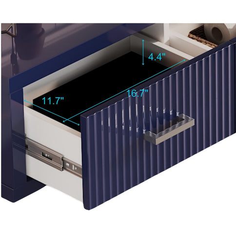 TV Stand With Slatted Drawers