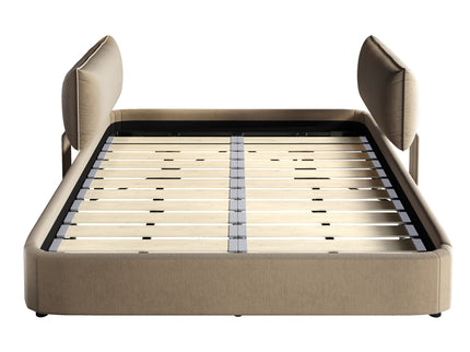 Cloud Bed Frame With Oversized Padded Movable Headboard