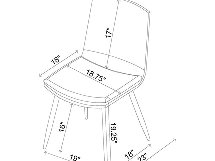 Feast - Coffee Dining Chair (Set of 2) - Coffee