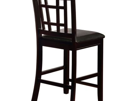 Lattice Back Counter Height Stools (Set of 2)
