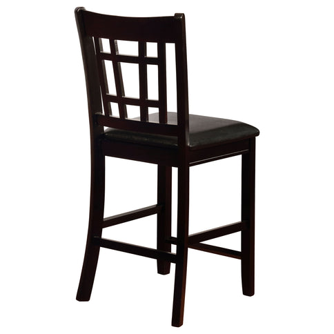 Lattice Back Counter Height Stools (Set of 2)