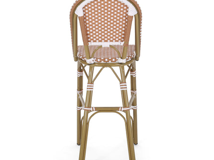 Outdoor Pe Rattan French Barstool Set