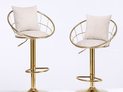 Unique Design Bar Chair, 360 Degree Rotation, Adjustable Height, Suitable For Dining Room And Bar