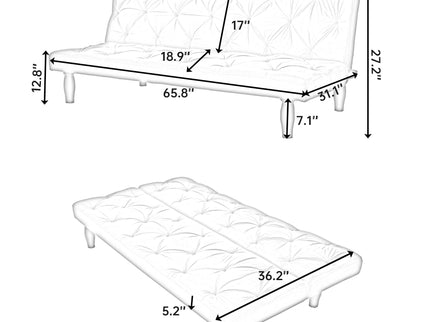 Sofa Bed With Adjustable Backrest