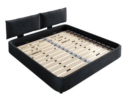 Cloud Bed Frame With Oversized Padded Movable Headboard