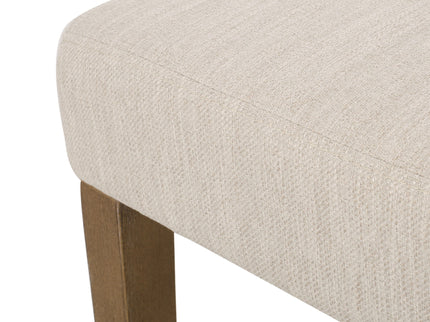 Contemporary Dining Chair With Upholstered Seating And Tapered Legs