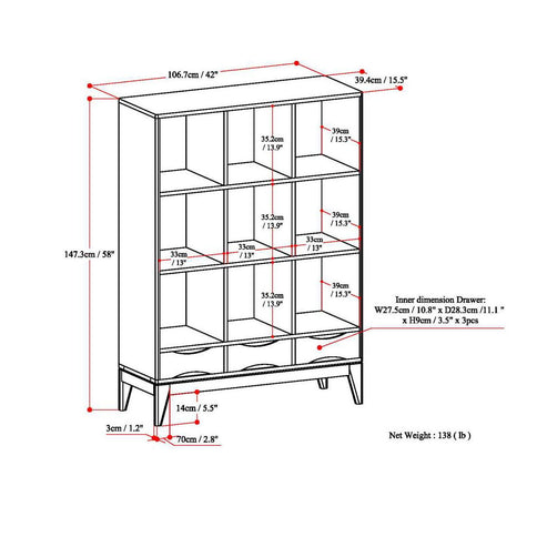 Harper - Cube Storage With Drawers