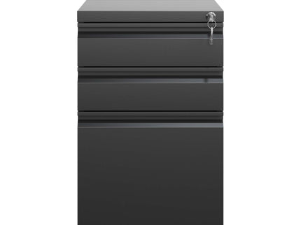Metal Drawer Mobile File Cabinet With Lock For Home Office Organizer