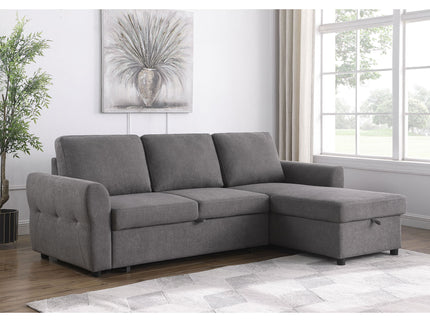 Kenna- Sleeper Sectional Sofa With Storage Ottoman
