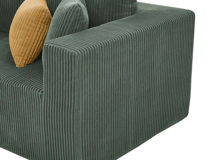 L - Shape Full Compressed Upholstered Sectional