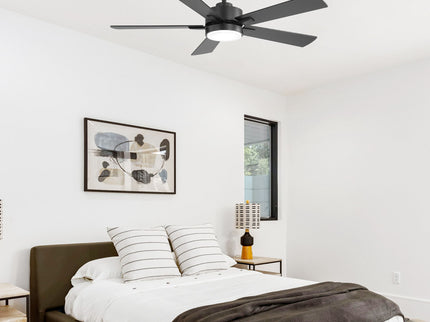 Reversible DC Motor Ceiling Fan With Dimmable LED Light For Living Room