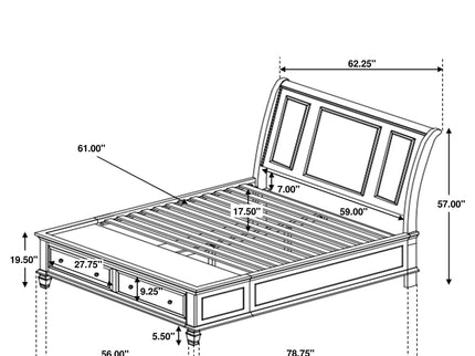 Fresnes - 2 Drawer Bed