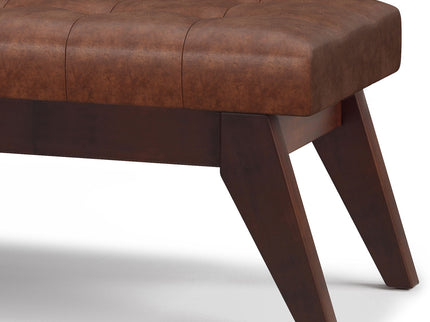 Draper - Upholstered Mid Century Tufted Ottoman Bench