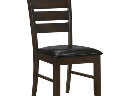 Padded Seat Side Chairs With Tapered Slats (Set of 2)