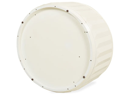 Facino - Round Storage Coffee Table - White Birch