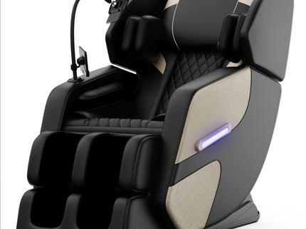 Massage Chair Recliner With Zero Gravity With Full Body Air Pressure - Black / Blue / Gold