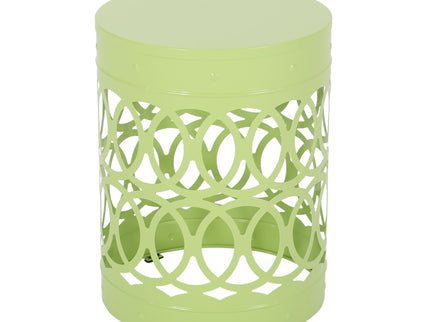 Outdoor Metal Large End Table, Modern Design