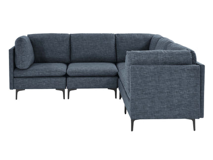 Upholstered Modular Sectional With Tall Legs